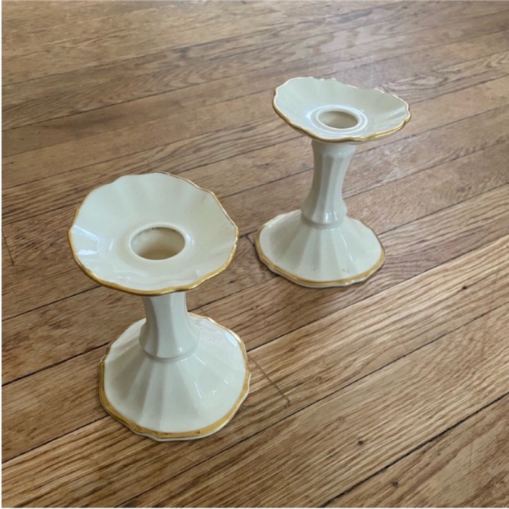 Vintage Lenox Candlestick Holders Set